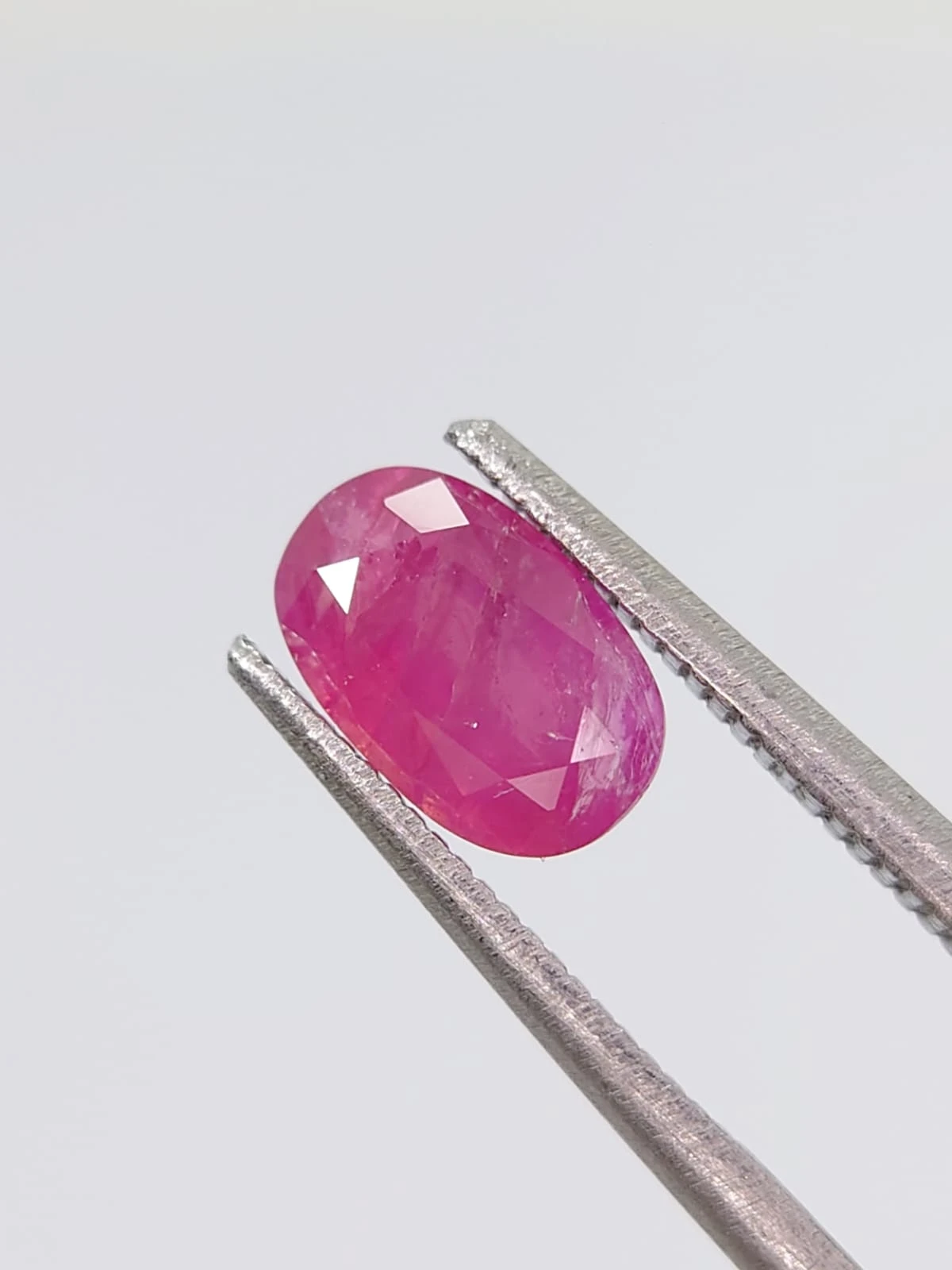 1.2ct Natural Pinkish Red Ruby Oval Cut From Afghanistan — view 5